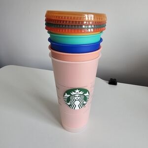 Starbucks Reusable Colorful Cups Set